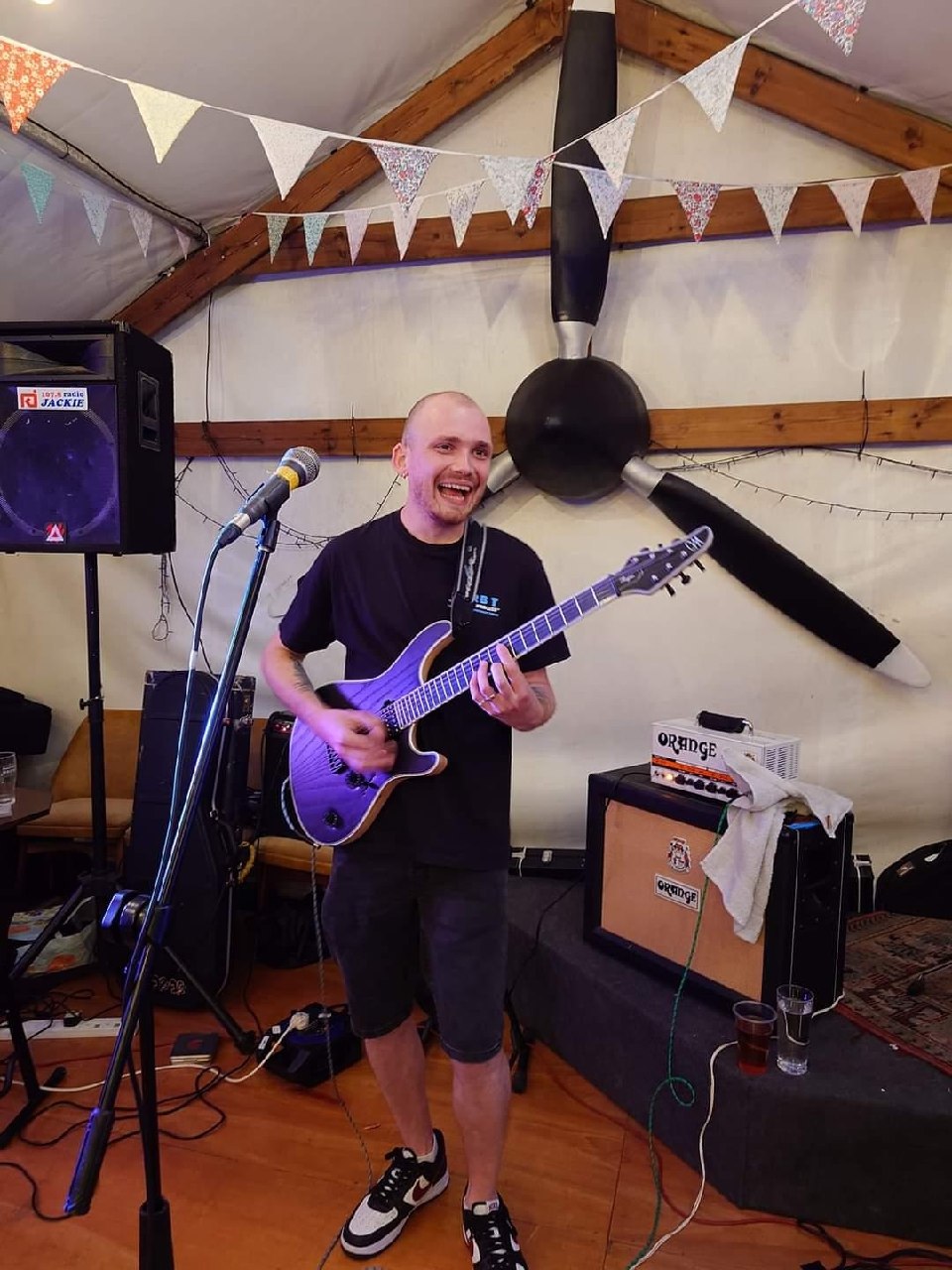 Rory playing guitar